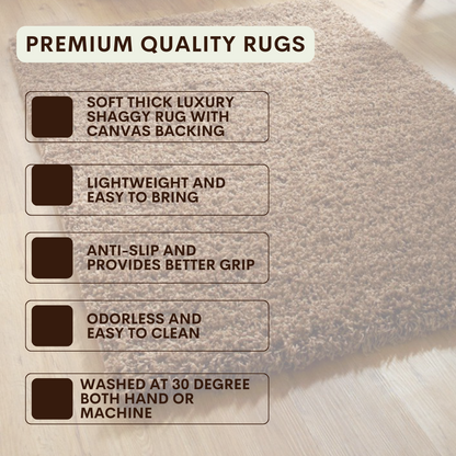 Modern Shaggy Rug Big Fluffy Carpets Floor Mats for Bedrooms Living Rooms Rug UK