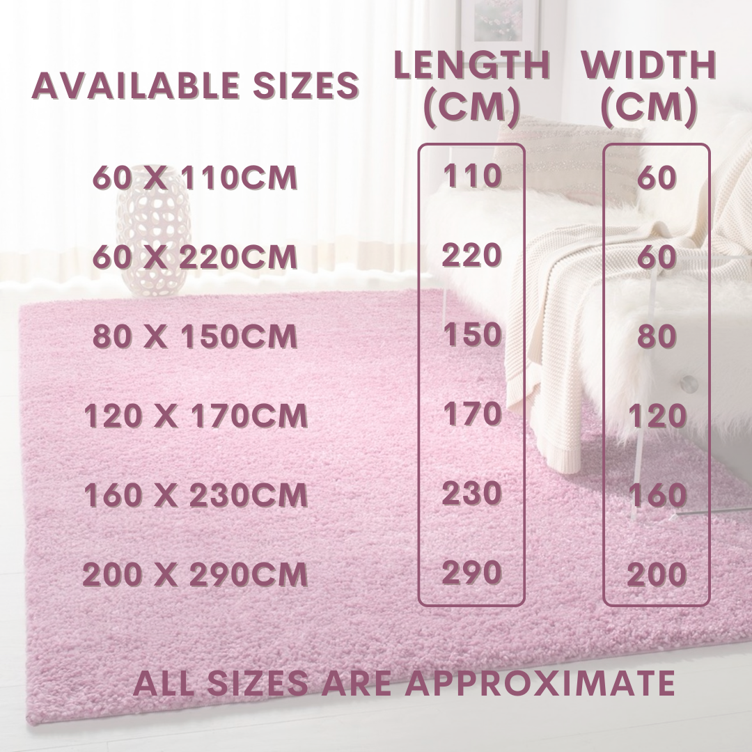 Modern Shaggy Rug Big Fluffy Carpets Floor Mats for Bedrooms Living Rooms Rug UK