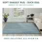 Modern Non Slip Rug Soft Shaggy Bedroom Living Room Carpet Runner Hallway UK