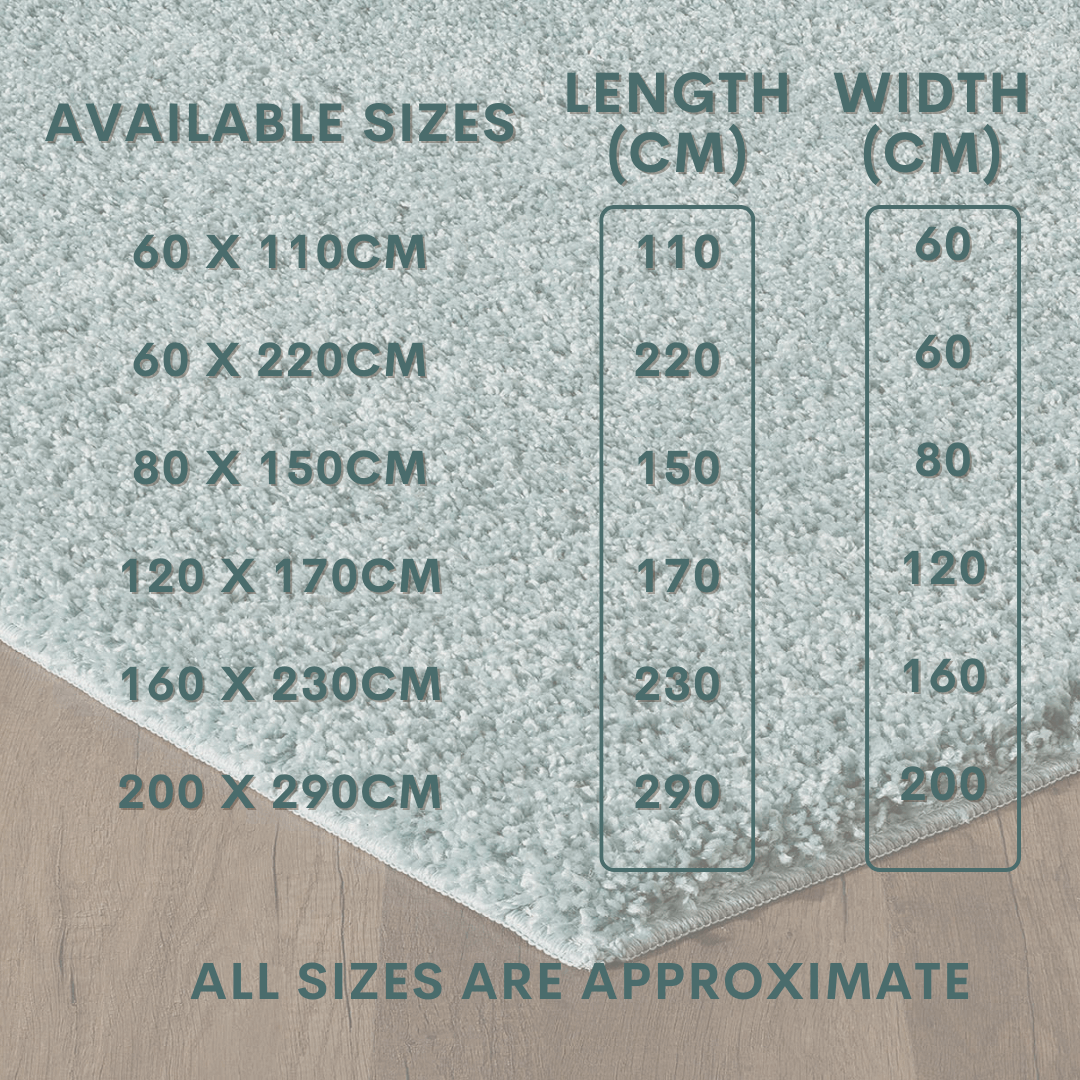 Modern Non Slip Rug Soft Shaggy Bedroom Living Room Carpet Runner Hallway UK