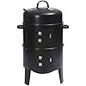 Stacker Smoker BBQ Grill & Fire Pit with Lid Thermometer  Heavy Duty Charcoal Barbecue Grill, Adjustable Air Vents, Outdoor Garden Patio Smoker & Roaster