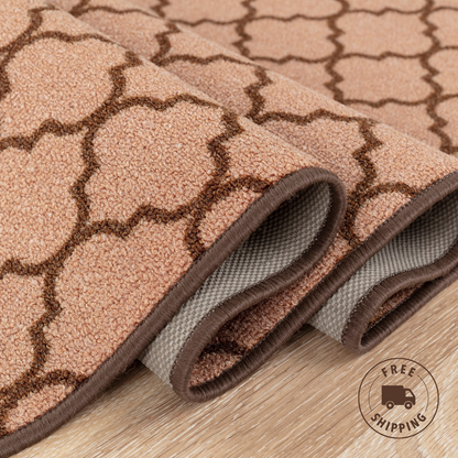 Trellis Indoor Gel Mat Washable Hallway Rugs Kitchen Runner Outdoor Modern Mats
