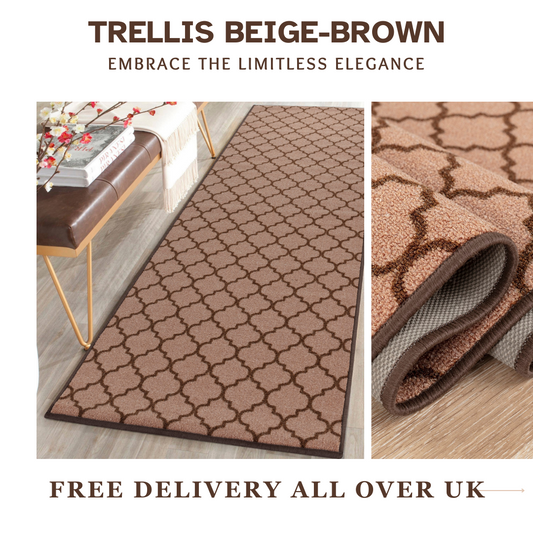 Trellis Indoor Gel Mat Washable Hallway Rugs Kitchen Runner Outdoor Modern Mats