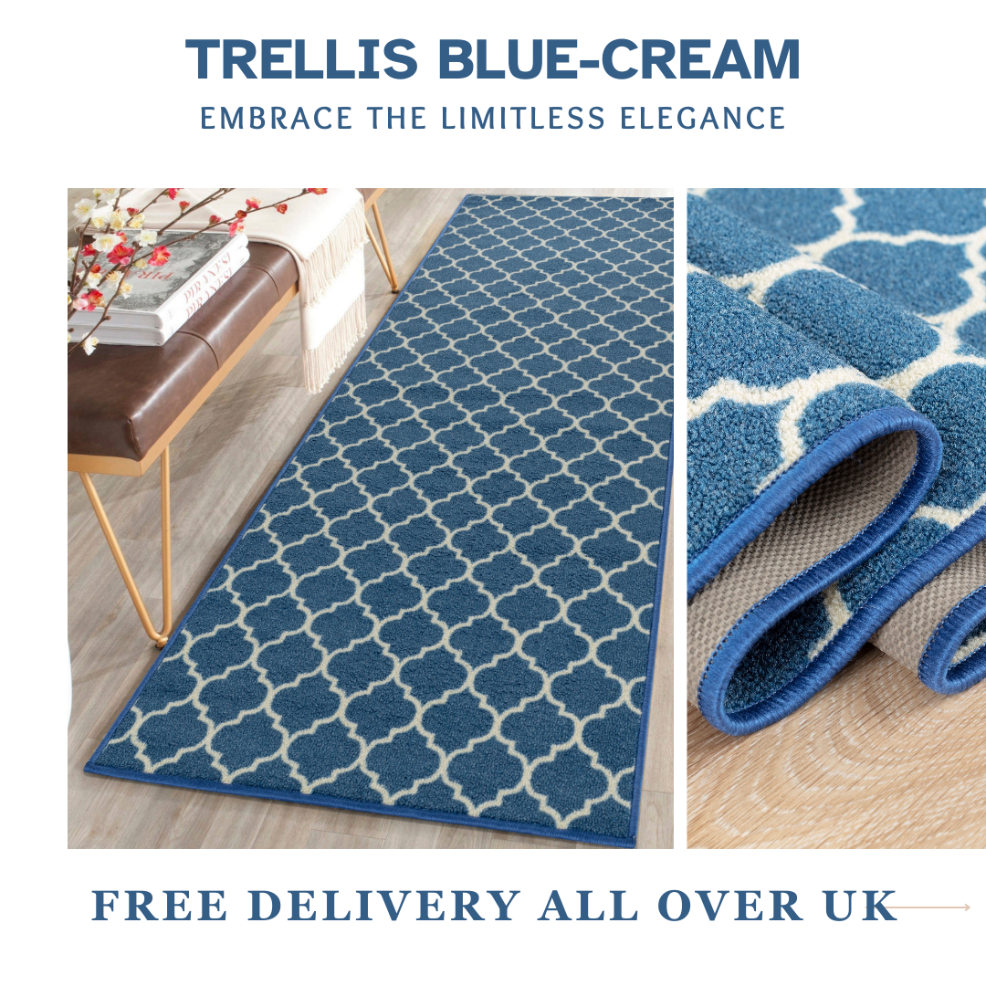 Trellis Indoor Gel Mat Washable Hallway Rugs Kitchen Runner Outdoor Modern Mats