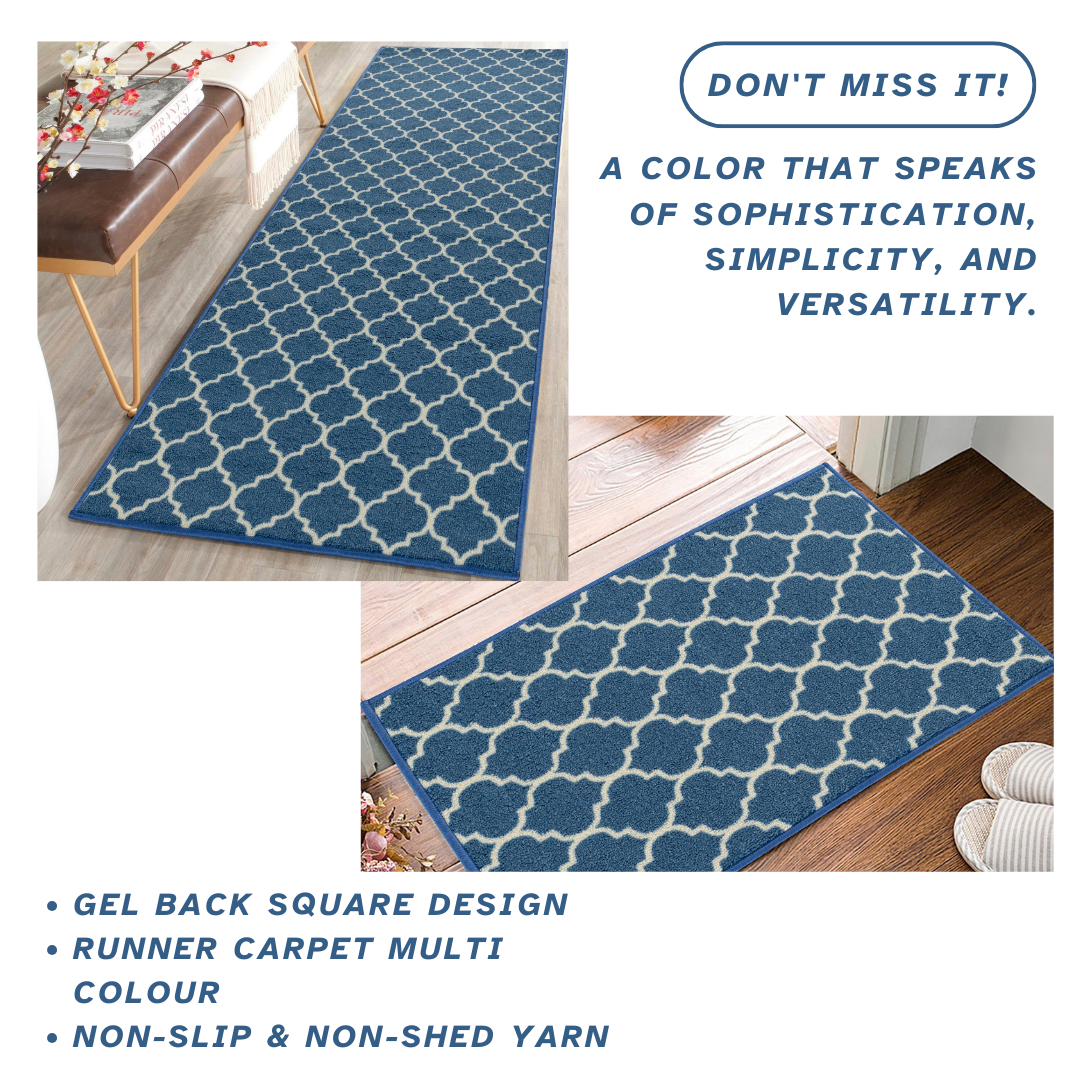 Trellis Indoor Gel Mat Washable Hallway Rugs Kitchen Runner Outdoor Modern Mats