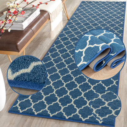 Trellis Indoor Gel Mat Washable Hallway Rugs Kitchen Runner Outdoor Modern Mats