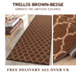 Trellis Indoor Gel Mat Washable Hallway Rugs Kitchen Runner Outdoor Modern Mats