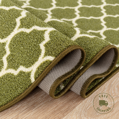 Trellis Indoor Gel Mat Washable Hallway Rugs Kitchen Runner Outdoor Modern Mats