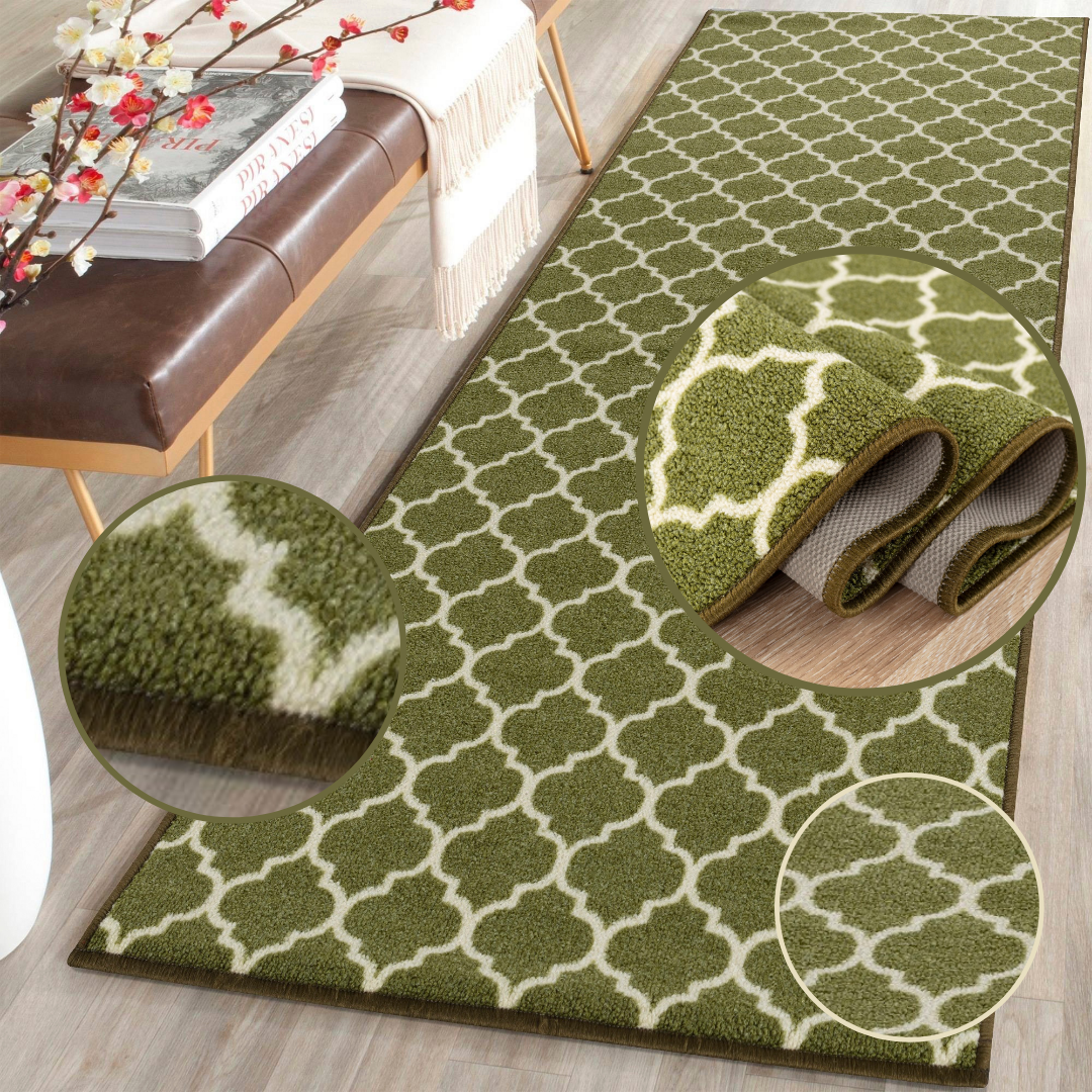 Trellis Indoor Gel Mat Washable Hallway Rugs Kitchen Runner Outdoor Modern Mats