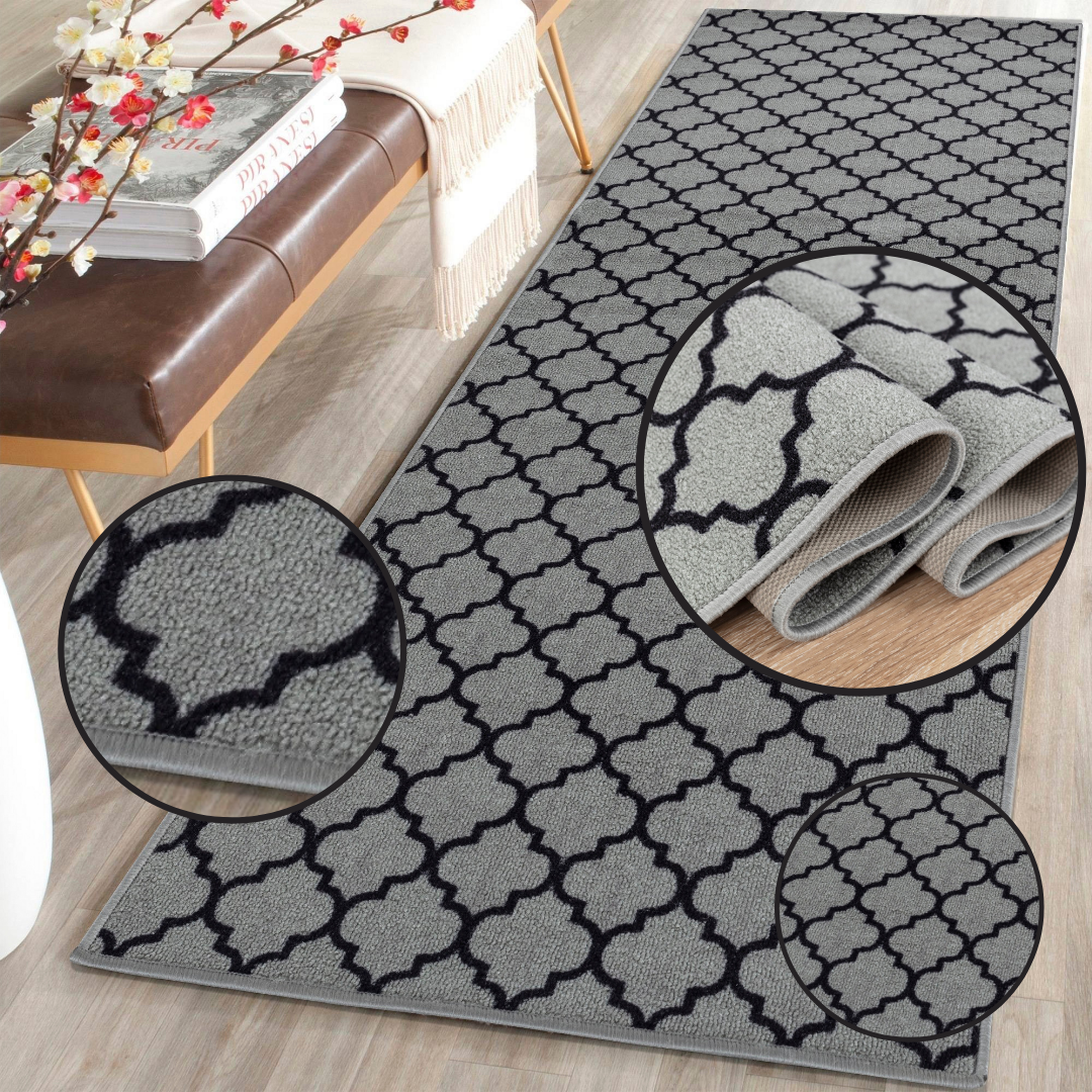 Trellis Indoor Gel Mat Washable Hallway Rugs Kitchen Runner Outdoor Modern Mats
