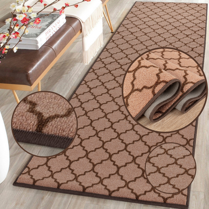 Trellis Indoor Gel Mat Washable Hallway Rugs Kitchen Runner Outdoor Modern Mats