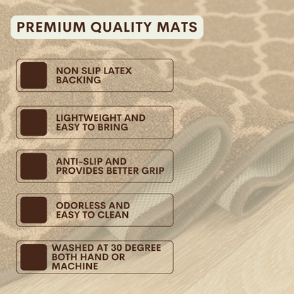 Trellis Indoor Gel Mat Washable Hallway Rugs Kitchen Runner Outdoor Modern Mats
