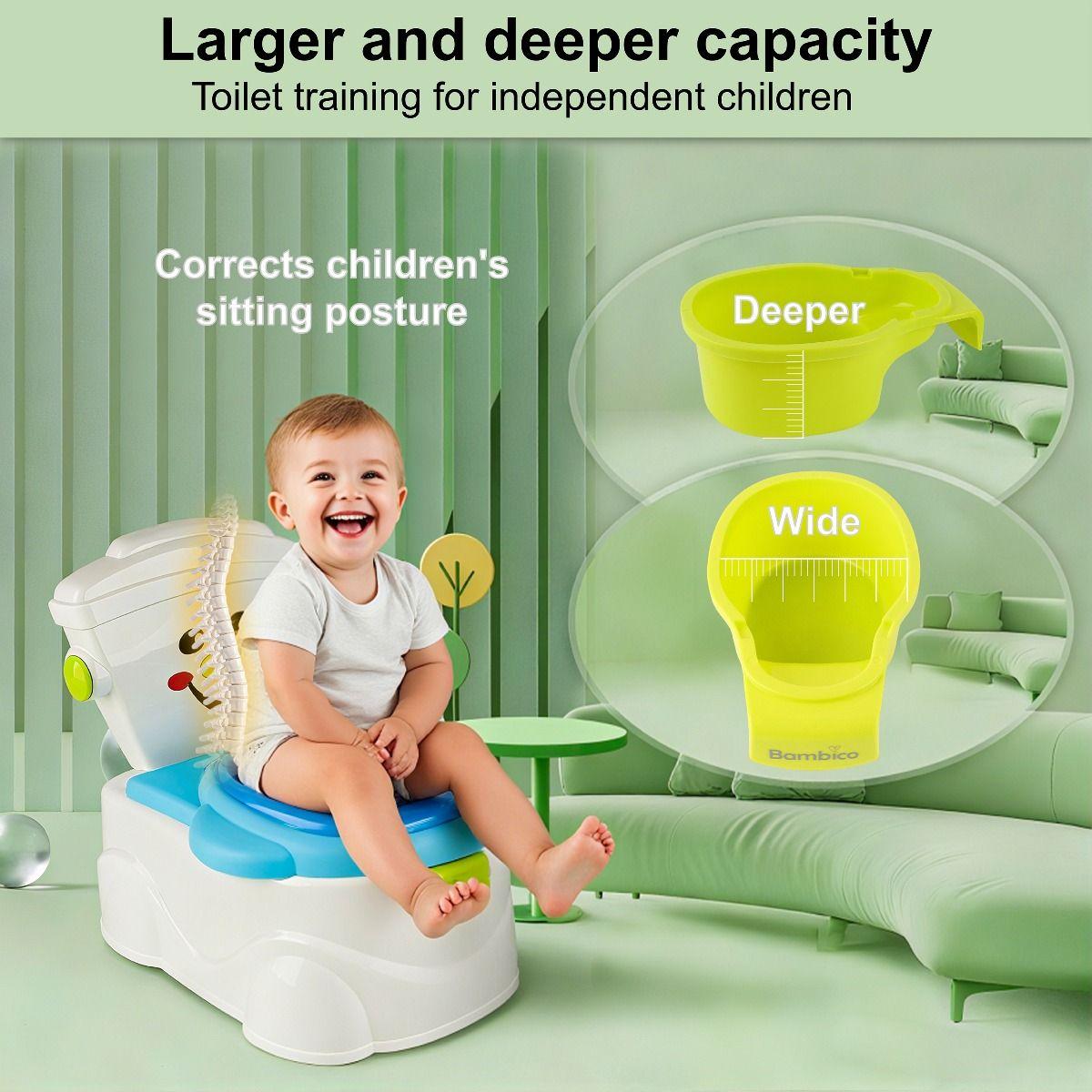 Mini Toilet Potty for Toddlers Realistic Training Seat with Removable Bucket & Lid Kids Potty Training Chair Pink or Blue