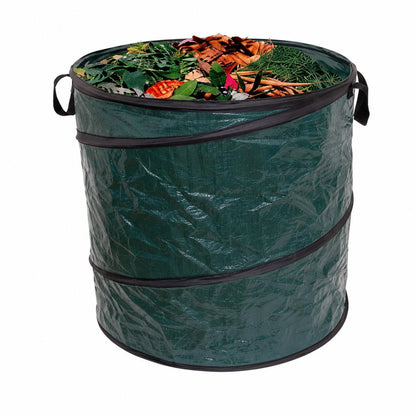 Heavy Duty Pop Up Garden Waste Bag 58cm x 45cm Foldable Leaf Storage Bin for Grass Leaves Patio Outdoor Use Reusable Durable Lightweight