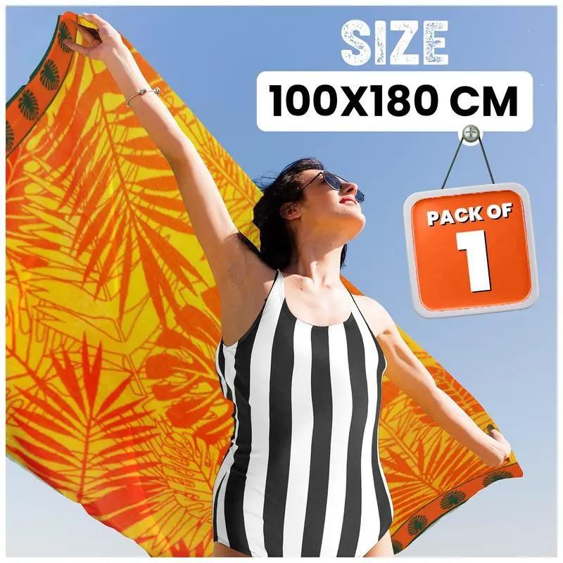 Extra Large Beach Towel Quick Dry Sand Resistant Lightweight Travel Towel XXL 100 x 180 cm Soft Adult Towel