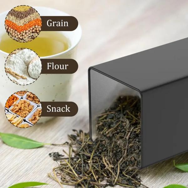 3pc Stackable Kitchen Canister Set – Airtight Tea/Coffee/Sugar Containers with Eco-Friendly Bamboo Lids for Pantry & Cupboard Organisation