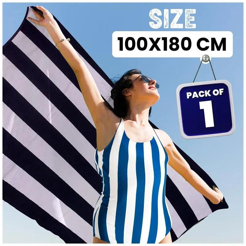 Extra Large Beach Towel Quick Dry Sand Resistant Lightweight Travel Towel XXL 100 x 180 cm Soft Adult Towel