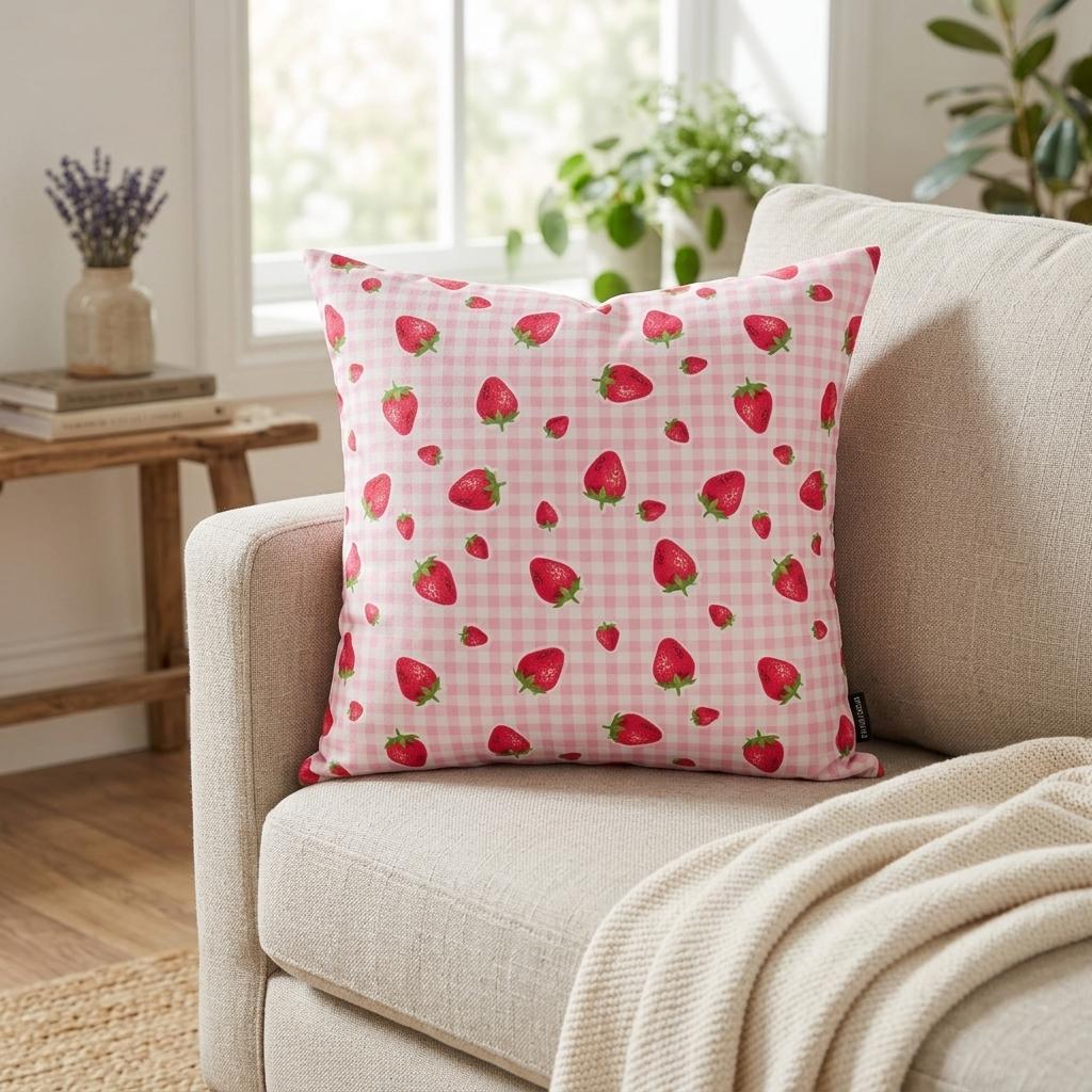 Waterproof Filled Outdoor Cushion 43x43cm Reversible Scatter Cushion Garden Patio Sofa Seat Cushion Indoor Outdoor Decorative Cushion