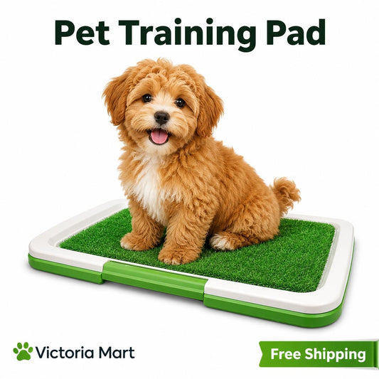 Pet Toilet Training System with Grass Surface Reusable Indoor Puppy Training Pad Easy Drain Pet Tray