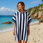 Adult Hooded Beach Towel Poncho Quick Dry Changing Robe Sand Free Lightweight Swim Cover Up 108 x 85cm for Beach Swimming Surfing Gym Camping Travel