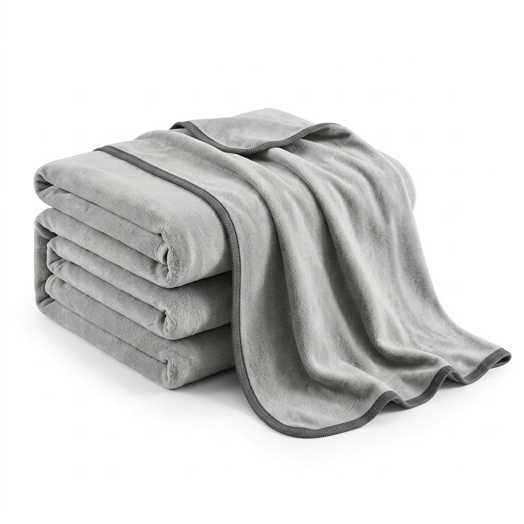 Cooling Fleece Throw Blanket for Adults & Kids Soft Lightweight Sofa & Bed Blanket Hypoallergenic Thermal Travel Blanket 130x170cm, 150x200cm, 200x220cm