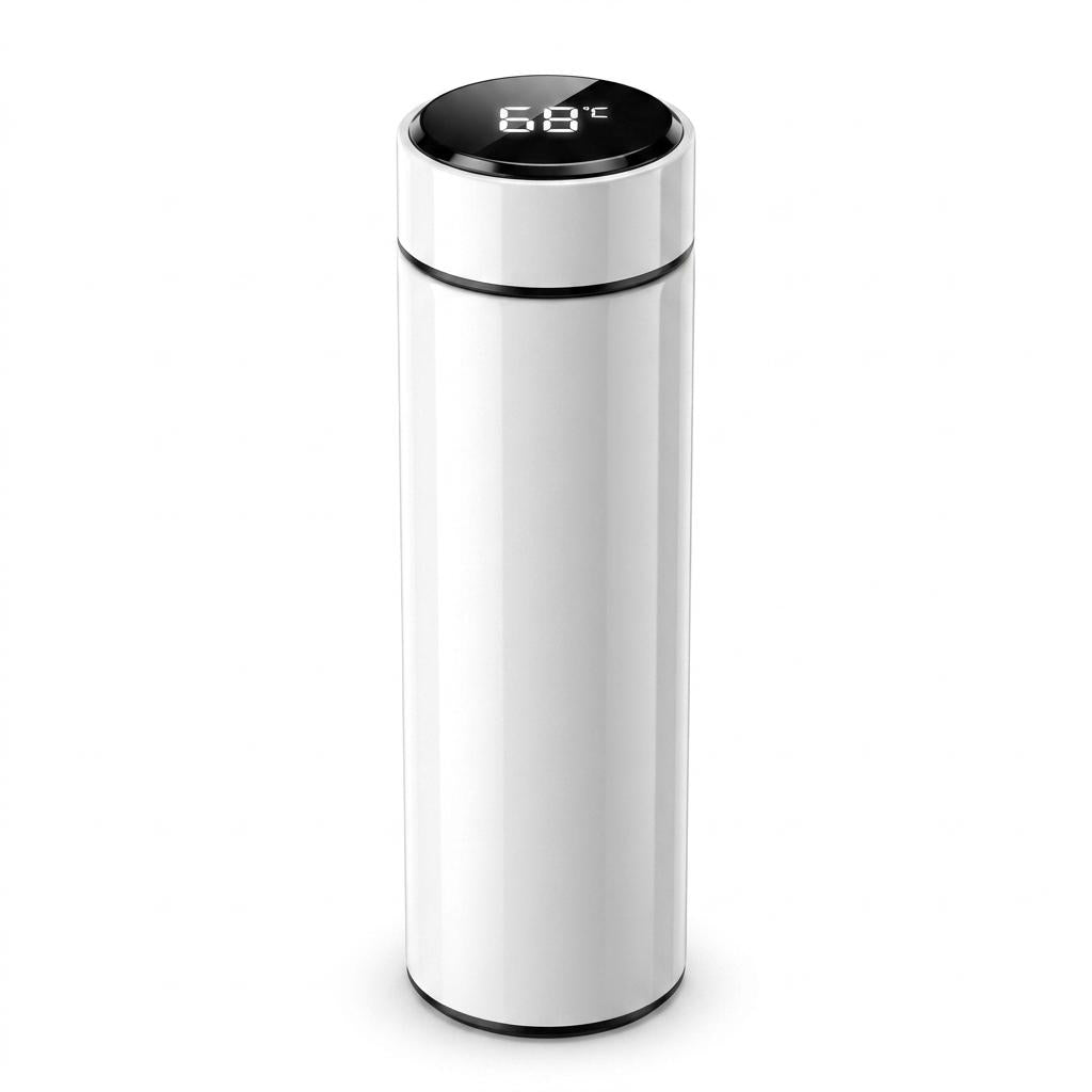 500ML Smart Vacuum Flask with LCD Temperature Display Stainless Steel Insulated Water Bottle Hot & Cold UK