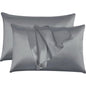 Satin Silk Pillowcases for Hair and Skin 2 Pack Standard Size 50x75cm Envelope Closure Pillow Case