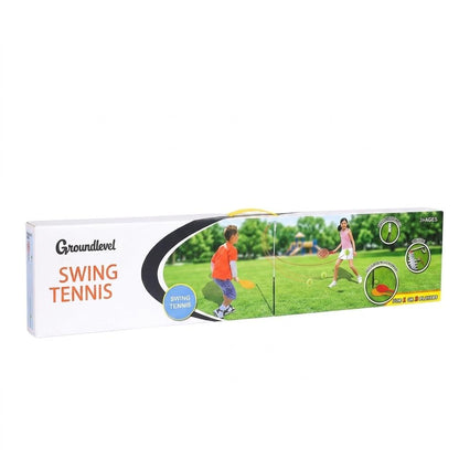 Garden Swing Tennis Ball Game Set Adjustable Height Outdoor Family Garden Game for Kids & Adults with Stable Base