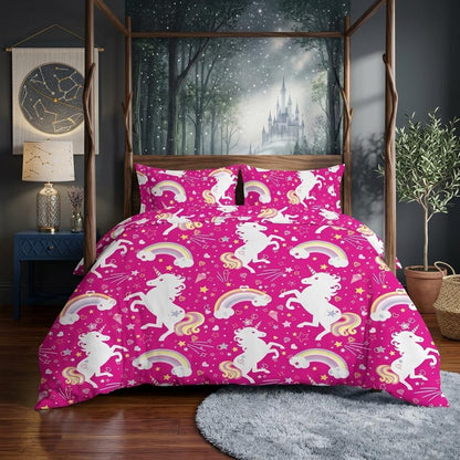 Kids Coverless 10.5 TOG Quilts Single Duvet 135cm x 200cm Double Duvet 200cm x 200cm Girls Boys Gamer Design Quilts with Pillowcases