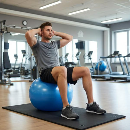 Fitness Gym Ball with Pump Anti-Burst Non-Slip Exercise Ball for Core Training Yoga Balance & Home Workout Equipment