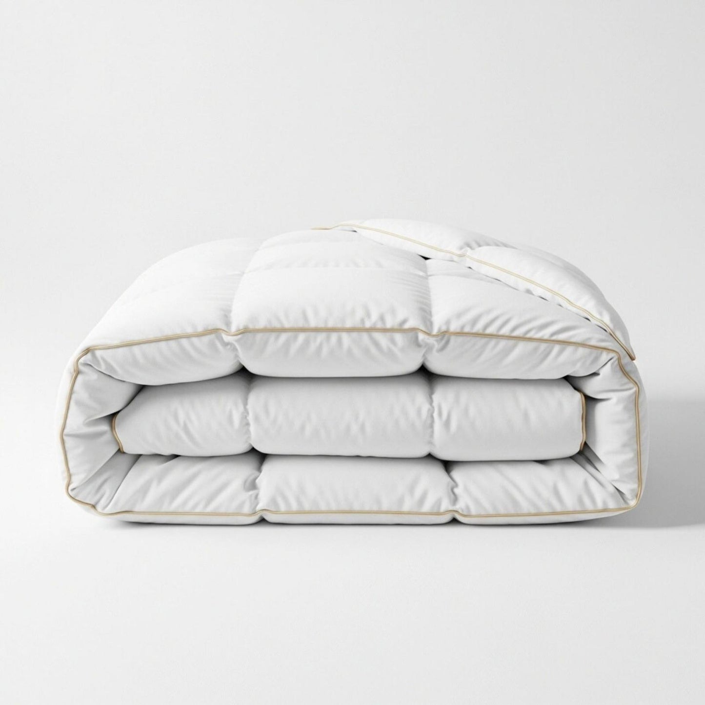 Goose Feather & Down Duvet cover set, Cotton Cover, Box-Stitched, All Season Warm quilts Cover set tog 10.5 to tog 18.5 cold night
