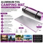 Waterproof EVA Camping Mat Pink 180 x 50 x 0.6cm Lightweight Roll Up Foam Sleeping Mat Outdoor Hiking, Picnic & Beach Ground Pad