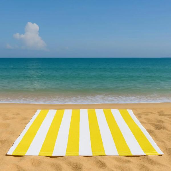 Sand Free Beach Towel Extra Large 100x200cm Kabana Stripe Quick Dry Microfibre Towel for Beach, Pool & Travel