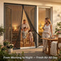 Magnetic Mesh Screen Door Curtain with Automatic Magnetic Closure, Hands-Free Bug Screen for Home, Patio & Garden Doors