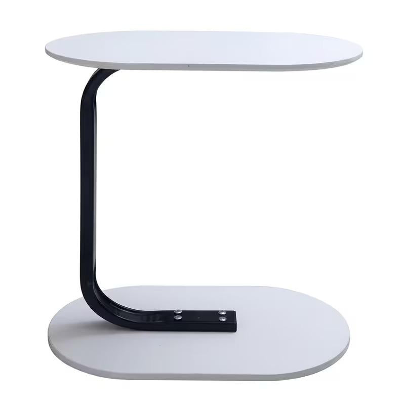 C-Shaped Sofa Side End Table Compact Coffee & Laptop Table for Living Room or Bedroom Sturdy, Space-Saving & Easy to Assemble
