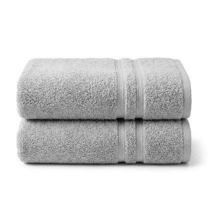 2PC Cotton Bath Towel 500GSM 70x130cm Soft Absorbent Quick Dry Large Towel for Bathroom Home Spa Hotel