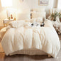 Snuggle Cuddle Hugg Snug Duvet Cover Set Super Soft Fluffy Fur Quilt Sets Warm Thermal Cosy Winter Bedding Set Luxury Faux Fur Shaggy Duvet Cover Bed Set