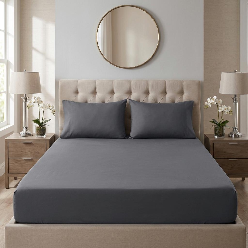 Extra Deep Fitted Sheet 30cm Ultra Soft Microfiber Bed Sheet Single Double King Super King