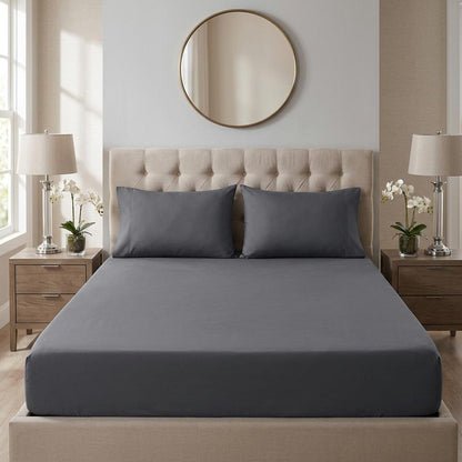 Extra Deep Fitted Sheet 30cm Ultra Soft Microfiber Bed Sheet Single Double King Super King