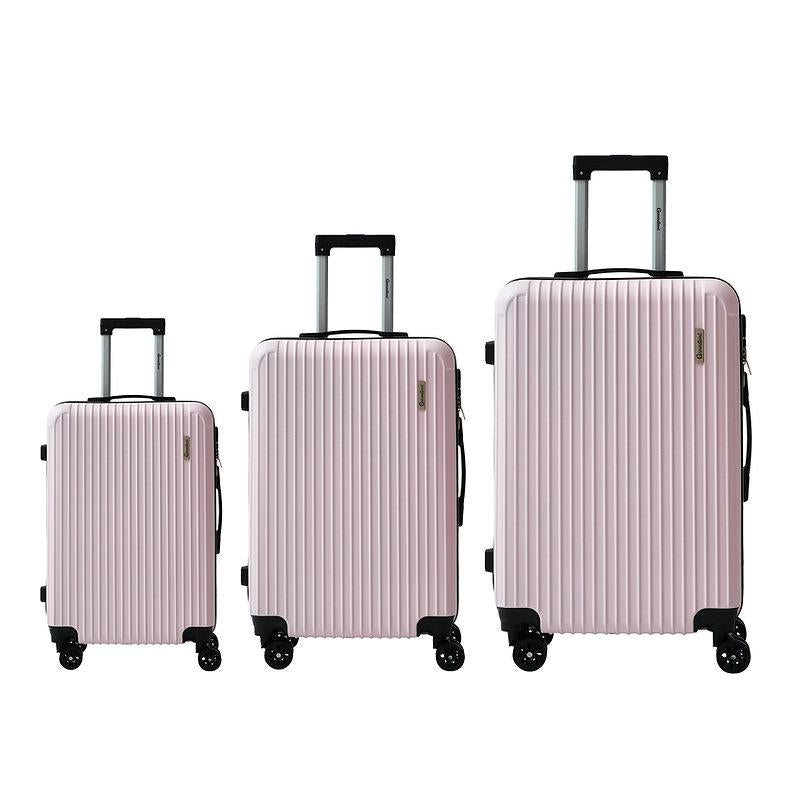 3 Piece Hard Shell Luggage Set – Lightweight ABS Suitcase Set with 4 Spinner Wheels, TSA Lock & Telescopic Handle | Cabin, Medium & Large