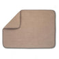 Dish Drying Mat Microfibre Supfer Soft Extra Absorbent Non-Slip Kitchen Dish Drying Draining Mats for Kitchen Counter Brown, 2 Pack