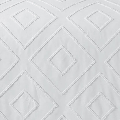 Unique Duvet Quilt Cover Set with Pillowcases, Luxury With Tufted Design Bedding Set