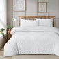 Unique Duvet Quilt Cover Set with Pillowcases, Luxury With Tufted Design Bedding Set