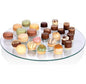 Tempered Glass Lazy Susan 360° Rotating Turntable Serving Tray Kitchen Dining Table Organiser & Cake Decorating Rotating Stand