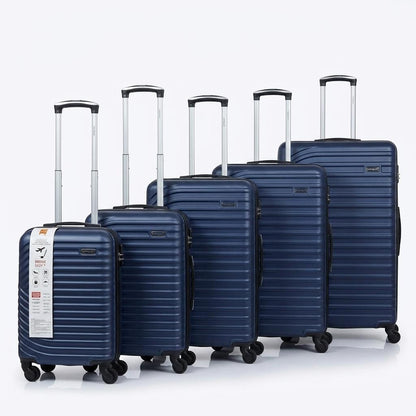 5 Piece Hard Shell Luggage Set with 360° Spinner Wheels, Combination Lock, Lightweight Travel Suitcase Set 18/20/26/29/32 Inch