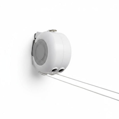 26m Dual Retractable Washing Line Wall Mounted Clothes Airer Indoor Outdoor Heavy Duty Space Saving Laundry Dryer Auto Lock System