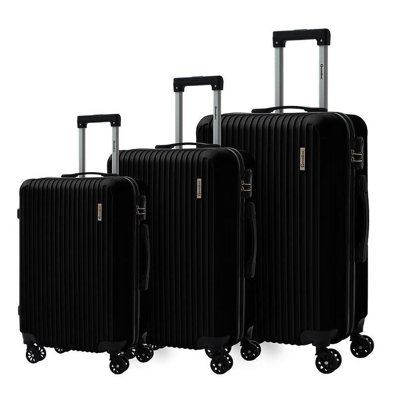 3 Piece Hard Shell Luggage Set – Lightweight ABS Suitcase Set with 4 Spinner Wheels, TSA Lock & Telescopic Handle | Cabin, Medium & Large