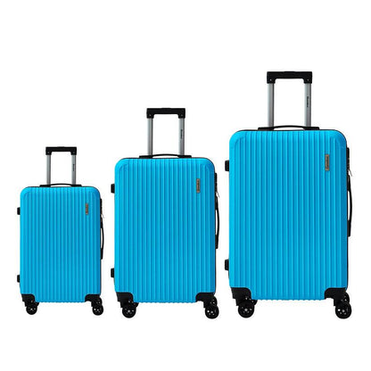3 Piece Hard Shell Luggage Set – Lightweight ABS Suitcase Set with 4 Spinner Wheels, TSA Lock & Telescopic Handle | Cabin, Medium & Large