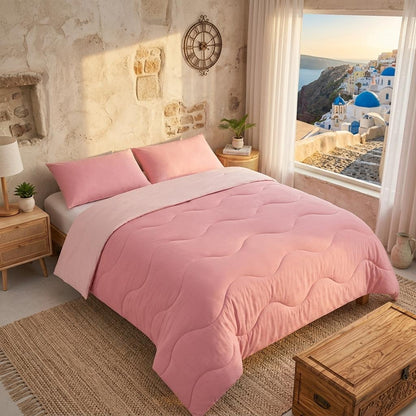 Coverless Duvet Set 10.5 Tog Reversible Quilted Bedding with Pillowcases Unicorn & Gamer Design Single Double Bed Set