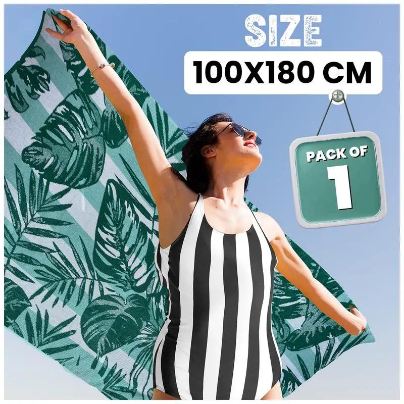 Extra Large Beach Towel Quick Dry Sand Resistant Lightweight Travel Towel XXL 100 x 180 cm Soft Adult Towel